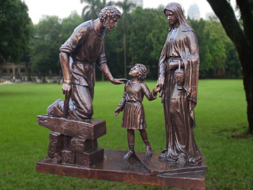 Bronze Family Sculpture