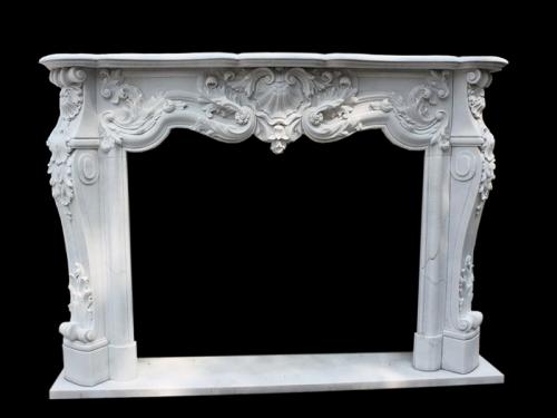 White Marble Fireplace Surround